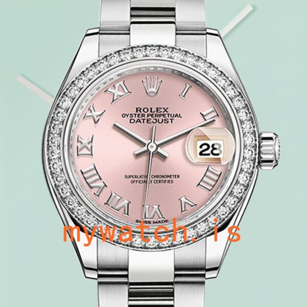 Rolex Datejust Ladies 28mm m279384rbr-0006 Diamond Bezel Pink Dial: A Timeless Elegance