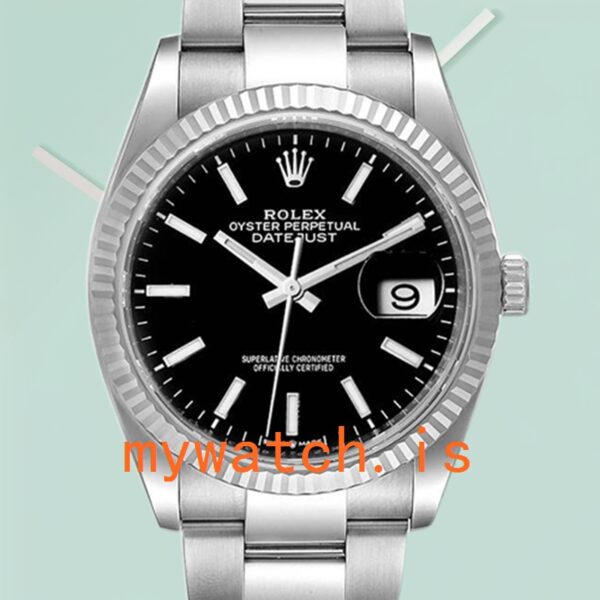 Rolex Datejust Mens 36mm 126234BKSO Silver-tone Automatic: A Timeless Masterpiece