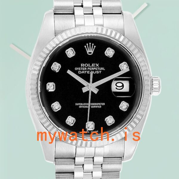 Rolex Datejust 116234BKDJ 36mm Mens Black Dial Bracelet: Genuine vs. Replica