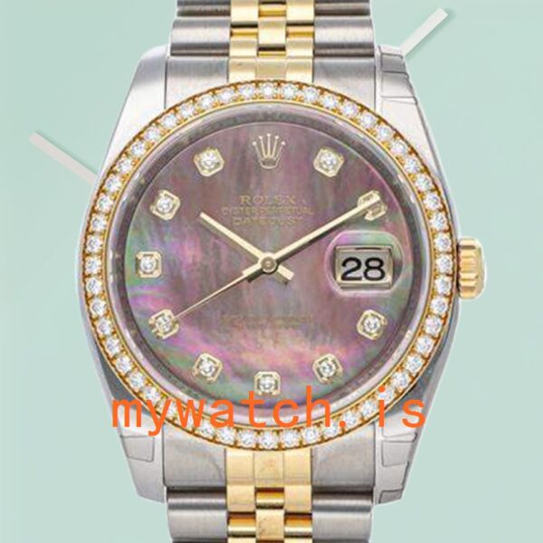 Rolex Datejust 36mm 116243BKMDJ Mens Mother of Pearl: Genuine vs. Replica