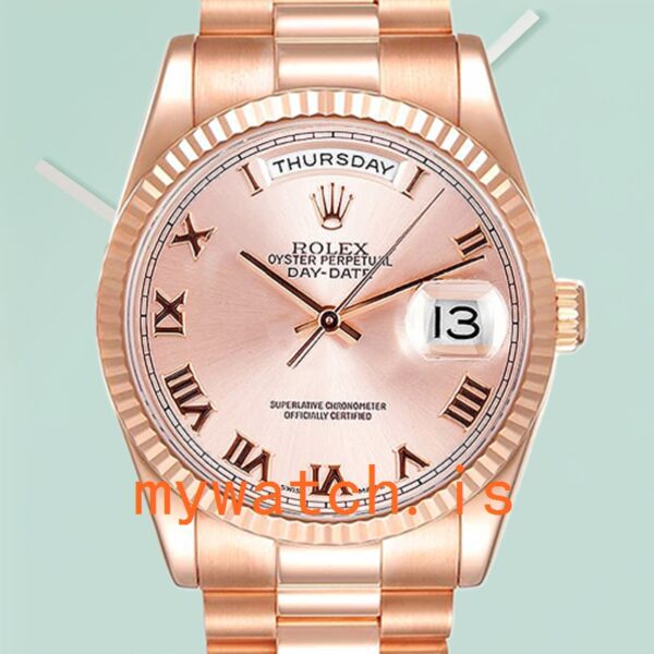Rolex Day-Date Men’s 36mm 118235F-0001 Rose Gold-tone Rose Gold Dial: A Symbol of Prestige