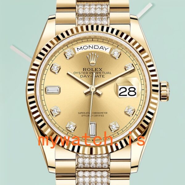 The Timeless Elegance of the Rolex Day-Date Men’s 36mm M128238-0026 Gold-Tone