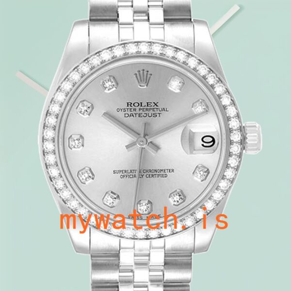 Rolex Datejust 31mm Unisex m178384-0003 Silver Dial Diamond Bezel: A Comprehensive Analysis