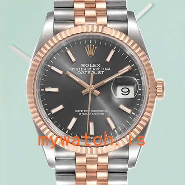 Rolex Datejust 36mm Mens m126231-0013 Automatic Grey Dial: Genuine vs. Replica Analysis