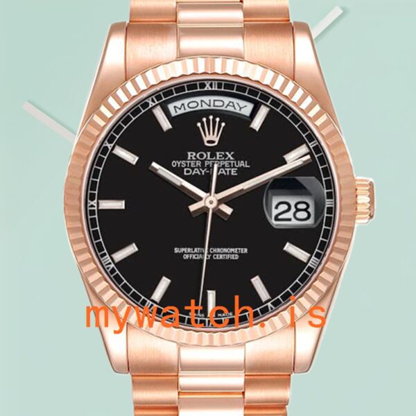 Rolex Day-Date 118235 Mens 36mm Automatic Stainless Steel: Genuine vs. Replica Analysis