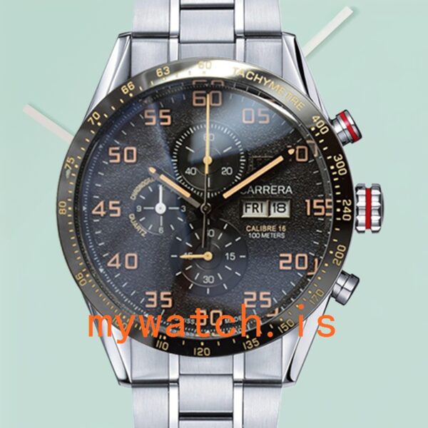 Tag Heuer Carrera CarreraBKSB-005 Men 43mm Silver-tone Quartz: Genuine vs. Replica